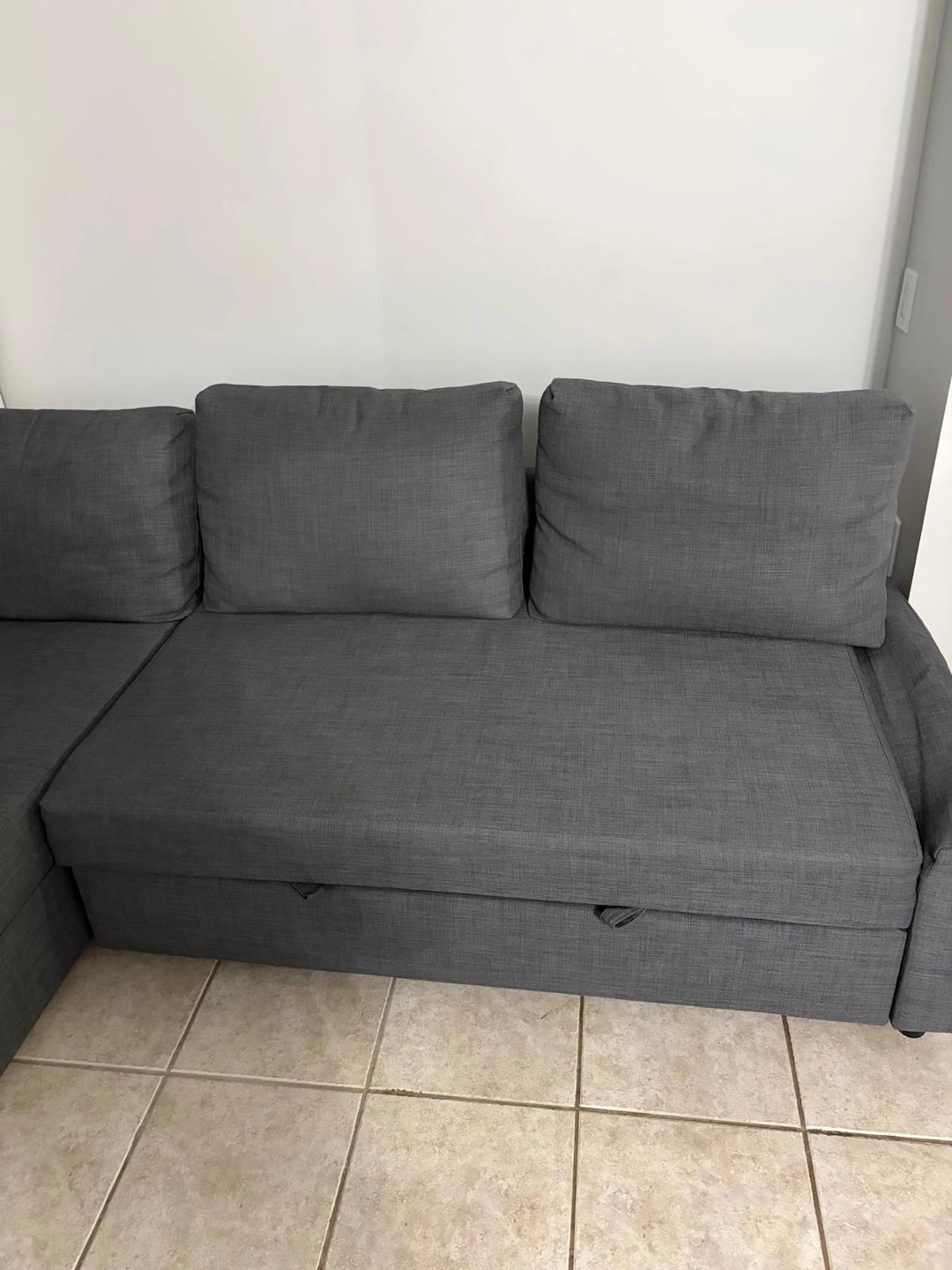 IKEA Pullout Couch (Sofa bed with storage) - photo 3
