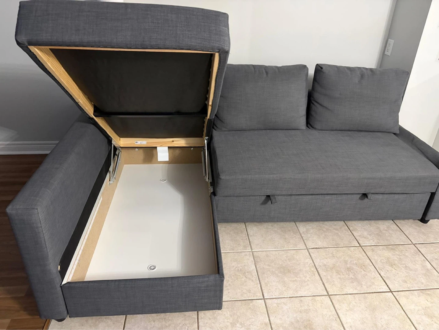 IKEA Pullout Couch (Sofa bed with storage) - photo 4