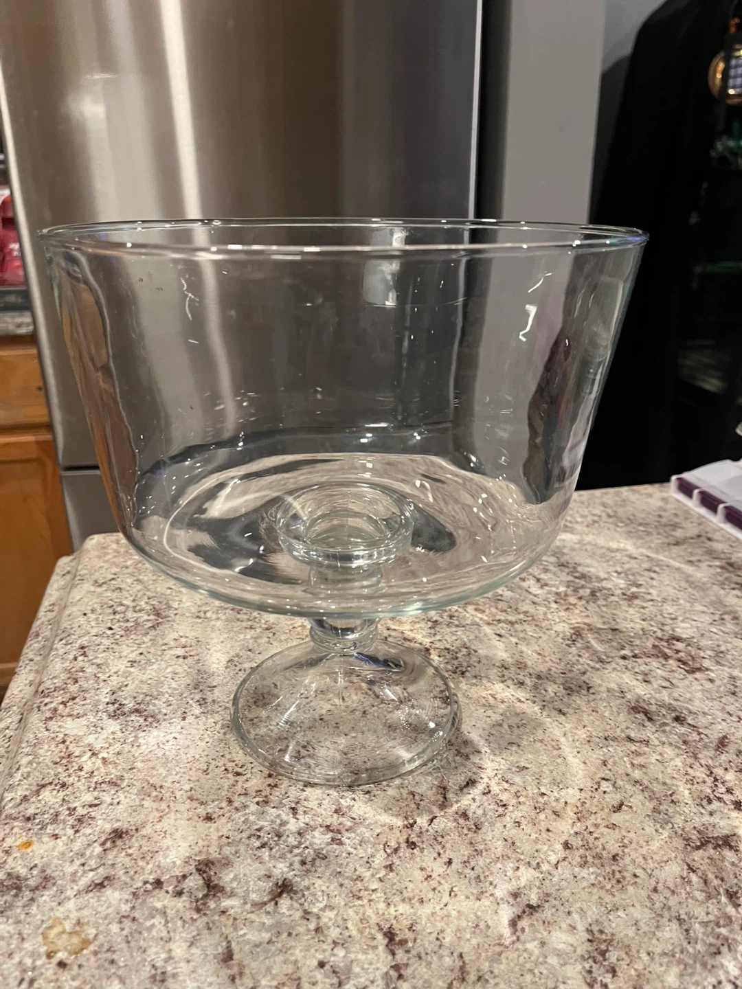 Glass Trifle Bowl with Pedestal