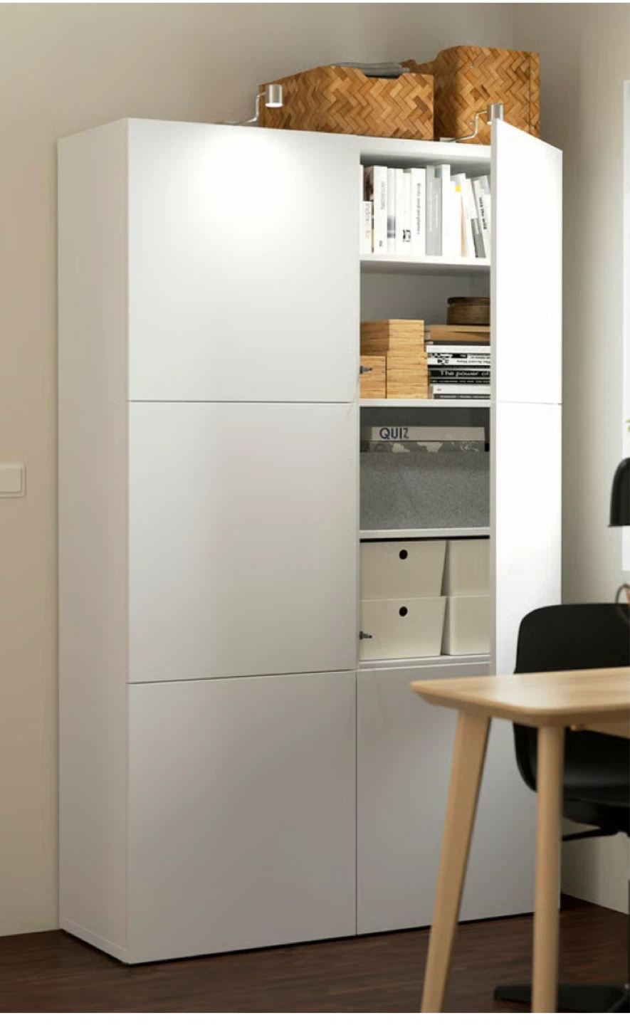 IKEA Besta cabinet/ high gloss
