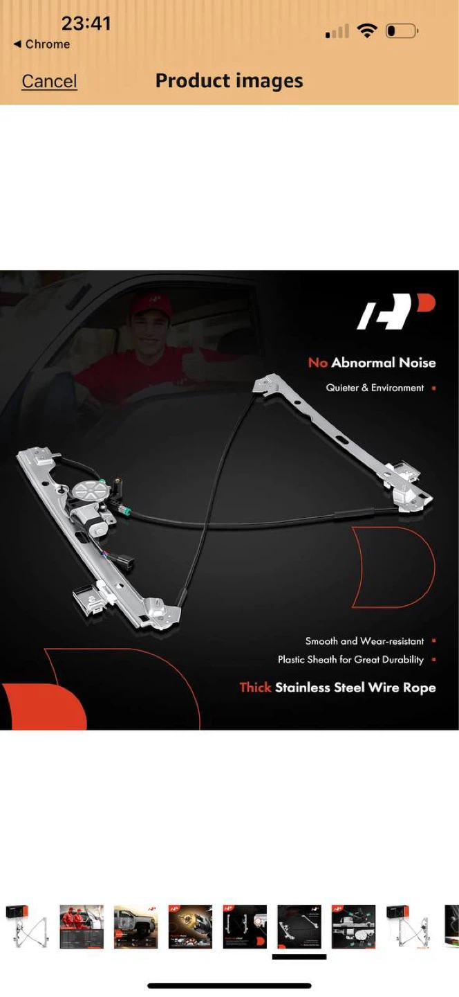 A-Premium Power Window Regulator with Motor Front Right Passe - photo 5