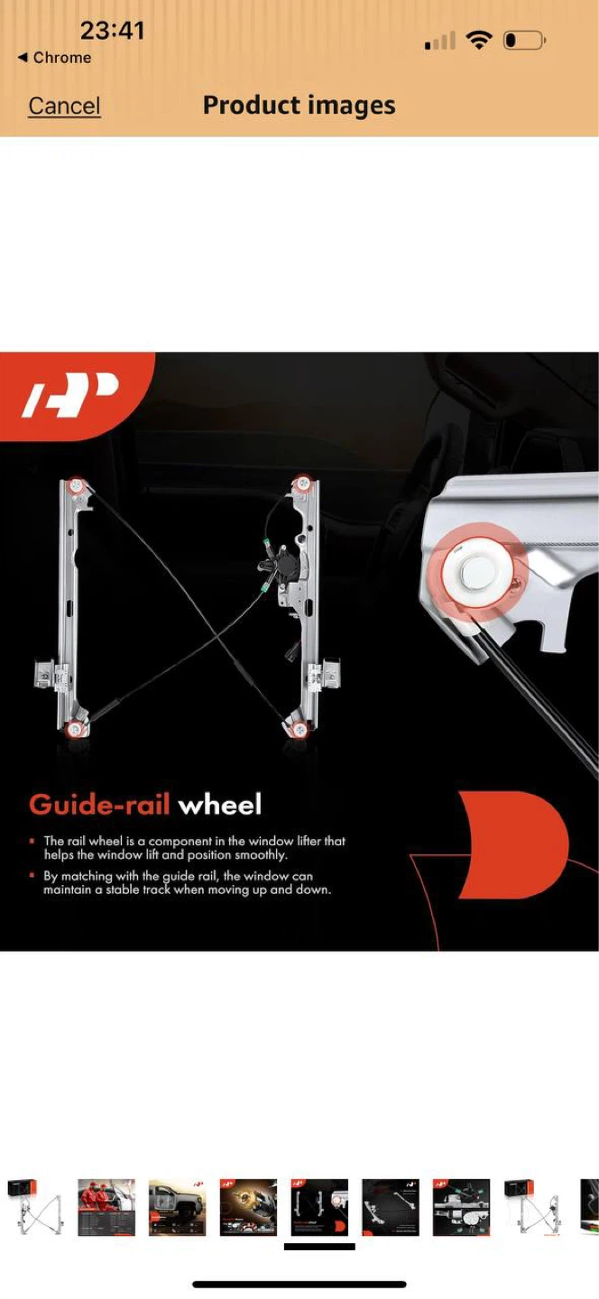 A-Premium Power Window Regulator with Motor Front Right Passe - photo 4