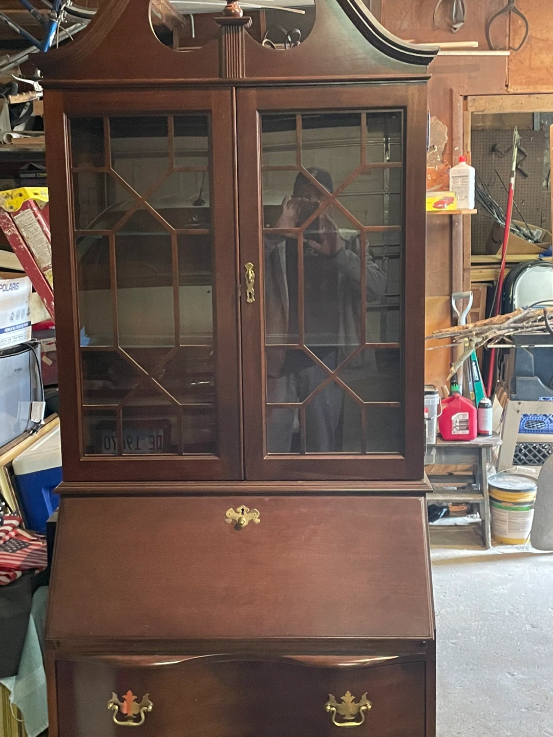 Vintage Secretary Desk with Hutch - photo 2