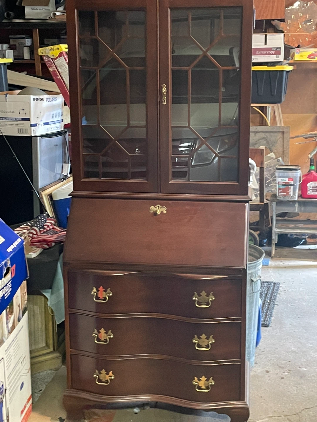 Vintage Secretary Desk with Hutch