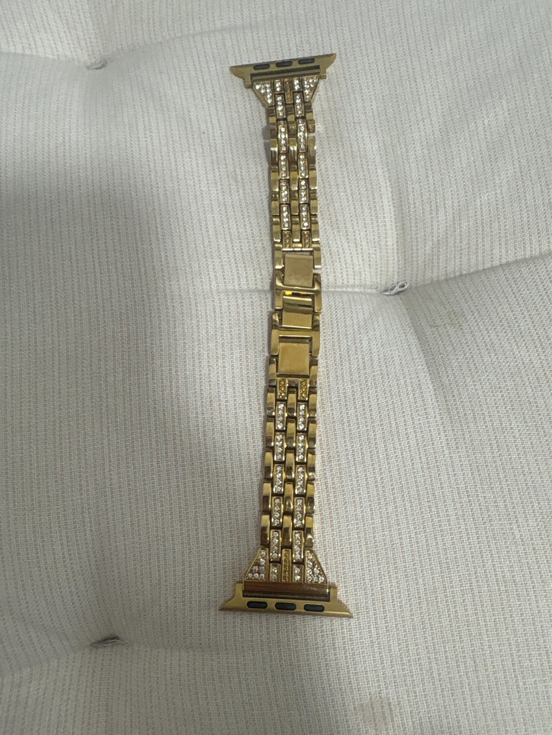 Brand new Gold Metal Watch Band with Rhinestones - photo 2