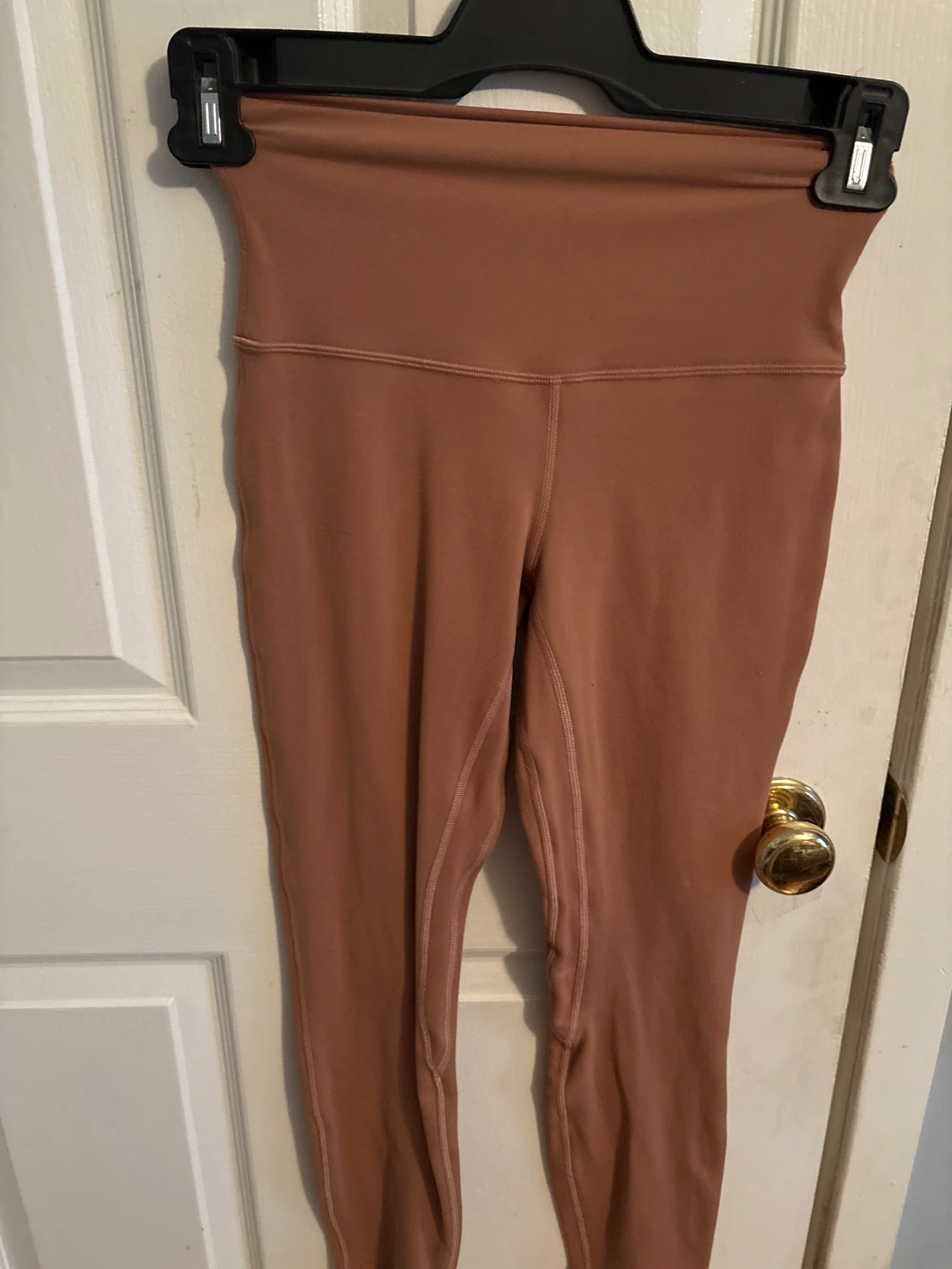 Lululemon leggings size 4 tight 25 burnt orange double lined