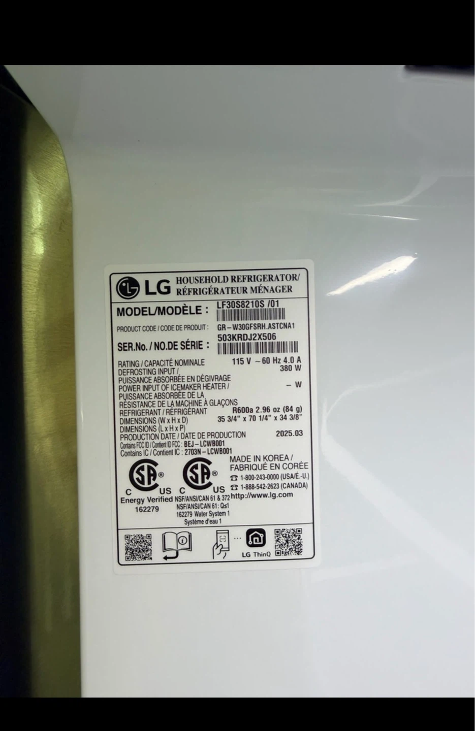LG French Door Refrigerator CAN DELIVER - photo 3