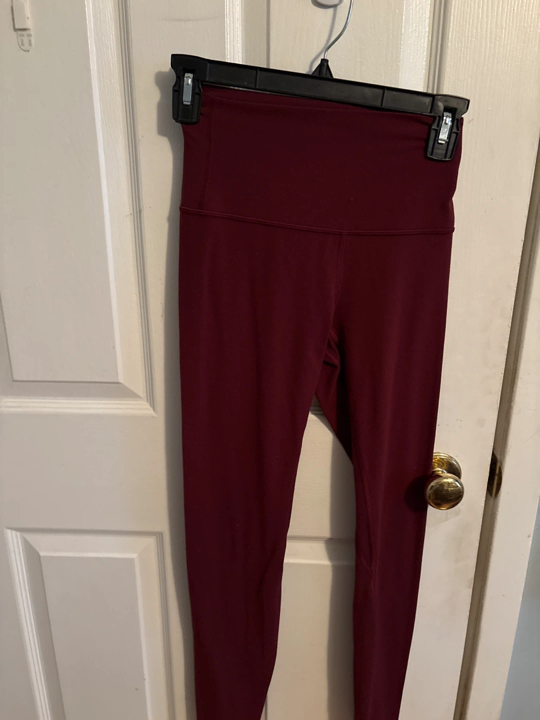 Lululemon red Merlot leggings size 4 tight 28