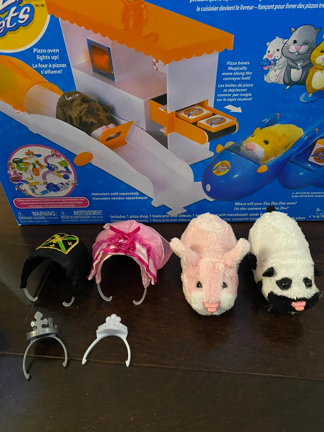 ZhuZhu Pets Hamcycle & Sidecar and Pizza Shop Playset - photo 2