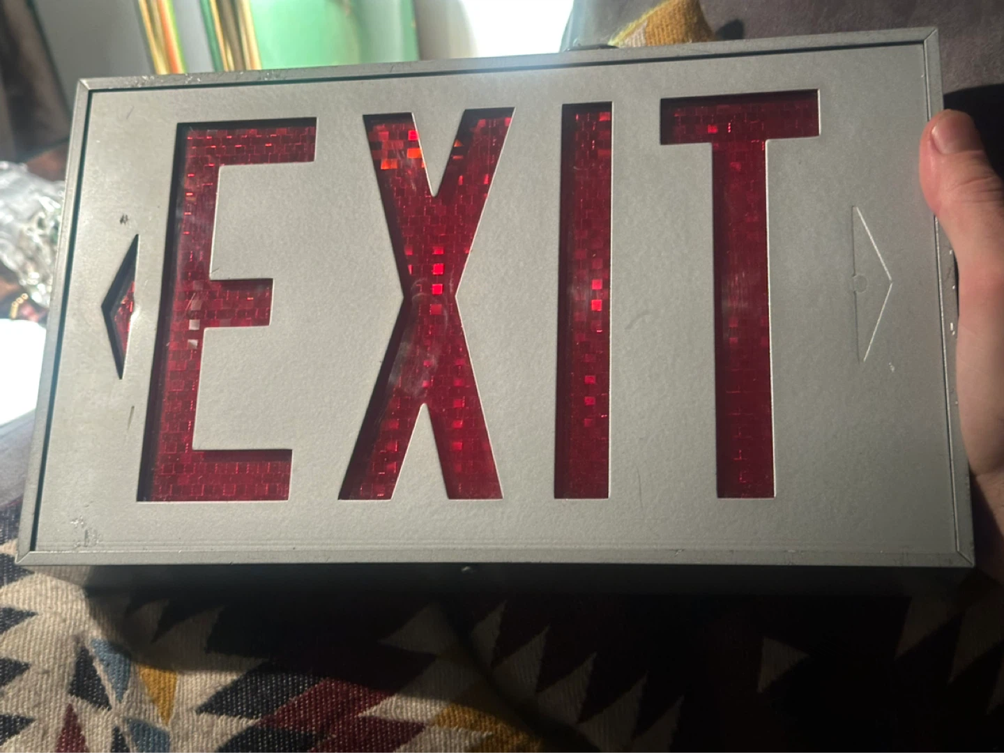 vintage luminaire led exit sign