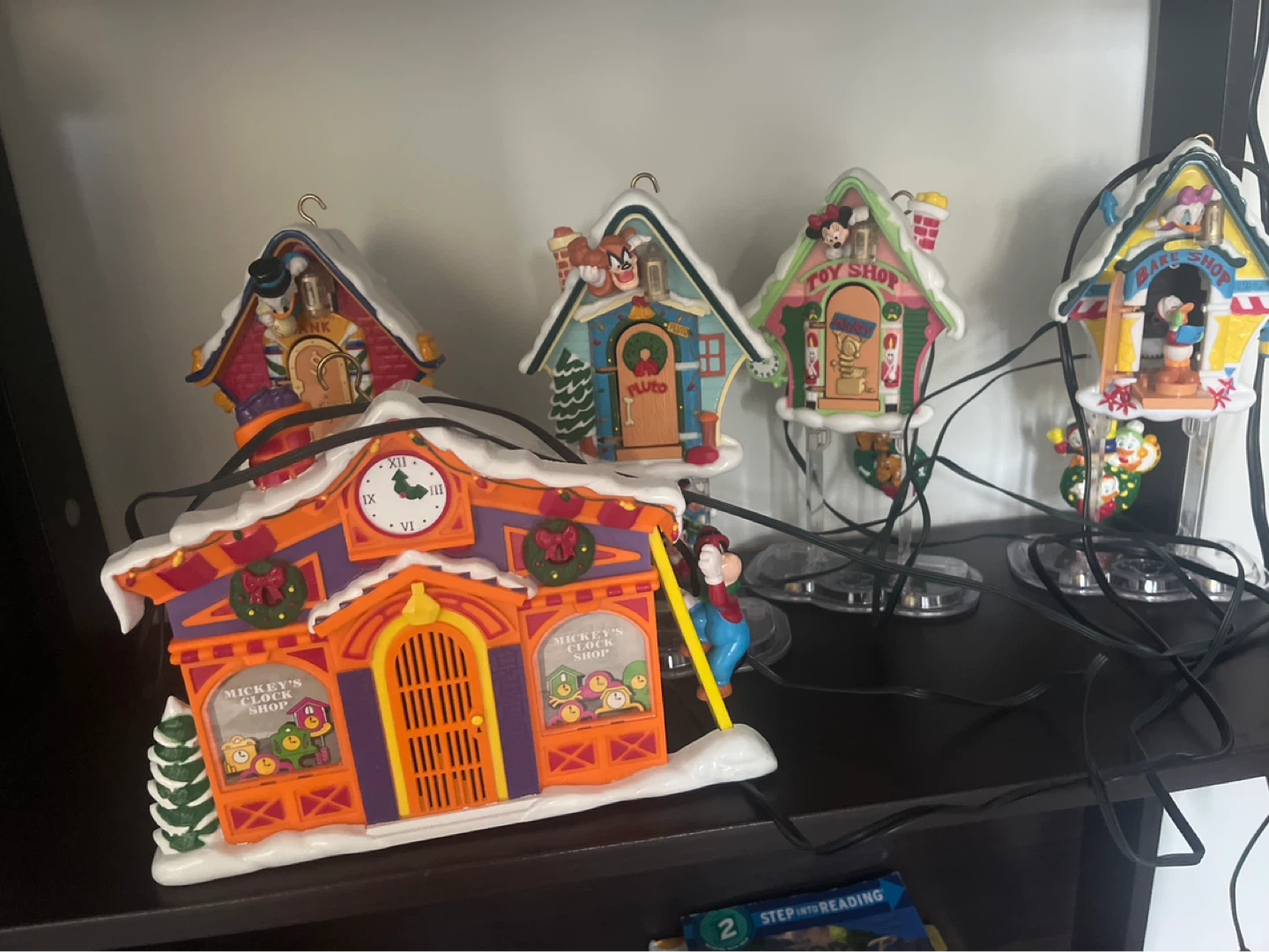 Disney Mickey's Clock Shop Christmas Village Set