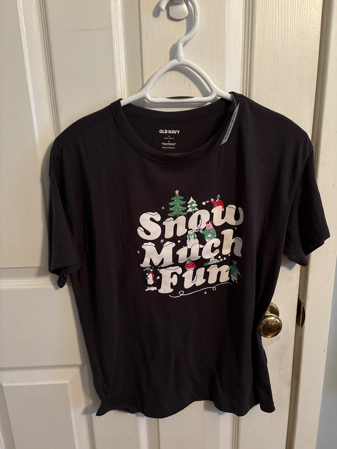 Woman, Old Navy, snow much fun  T-shirt, size small tags on