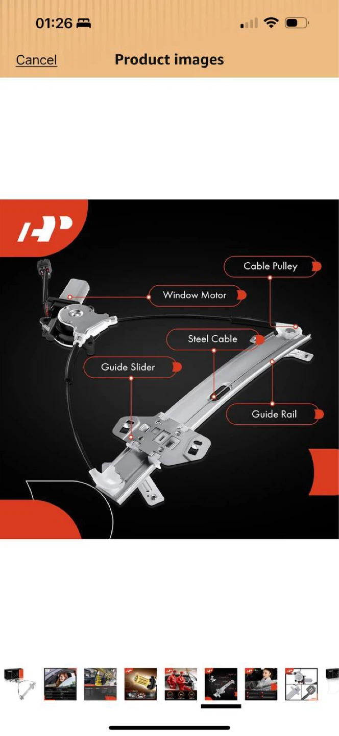 A-Premium Power Window Regulator with Motor Front Left Driver - photo 5