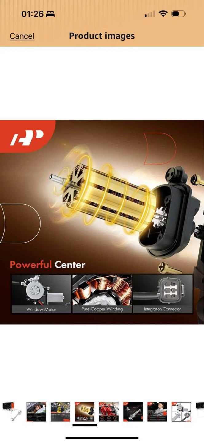 A-Premium Power Window Regulator with Motor Front Left Driver - photo 4