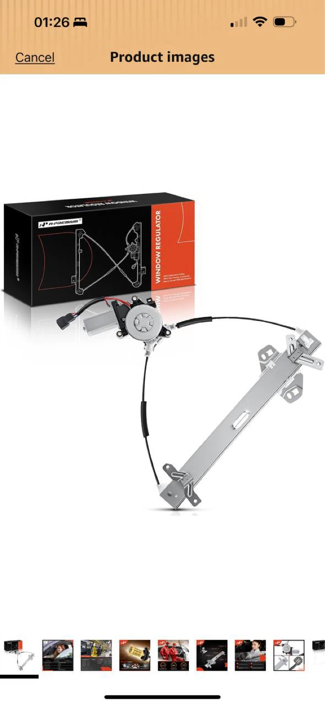 A-Premium Power Window Regulator with Motor Front Left Driver