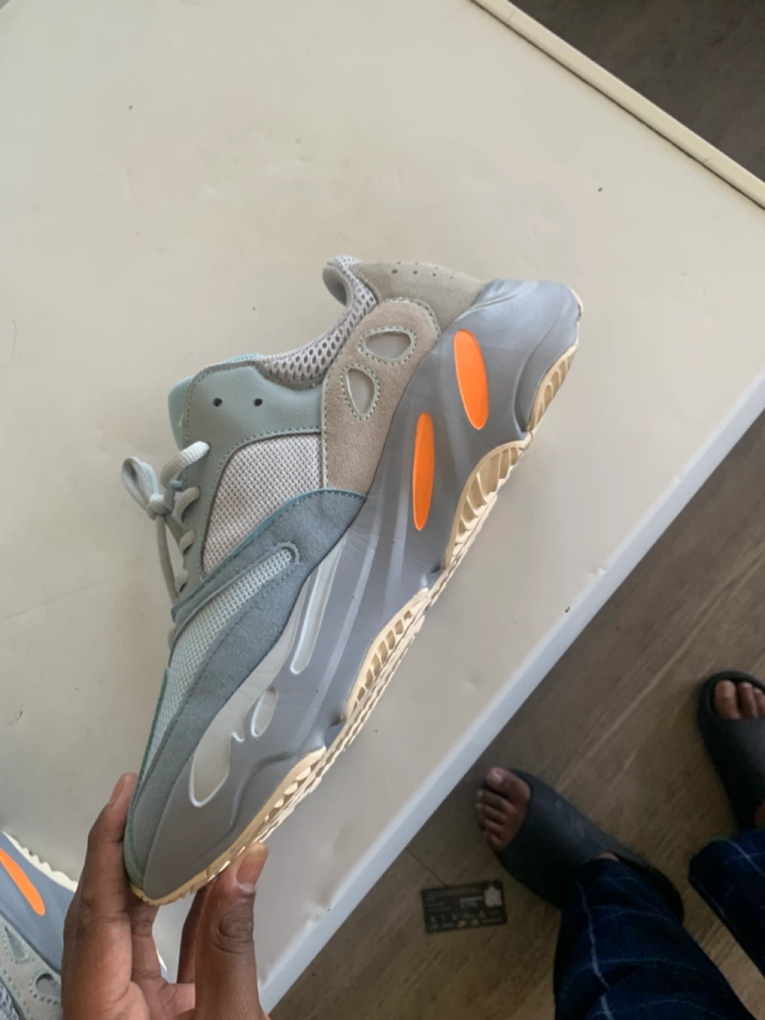 Adidas Yeezy Boost 700 "Wash Orange" Sneakers - photo 2