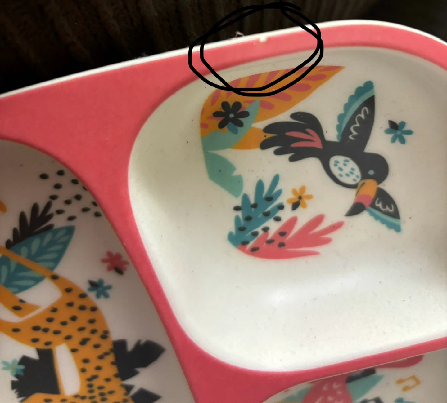 Kids Bamboo Divided Plate Set - photo 2