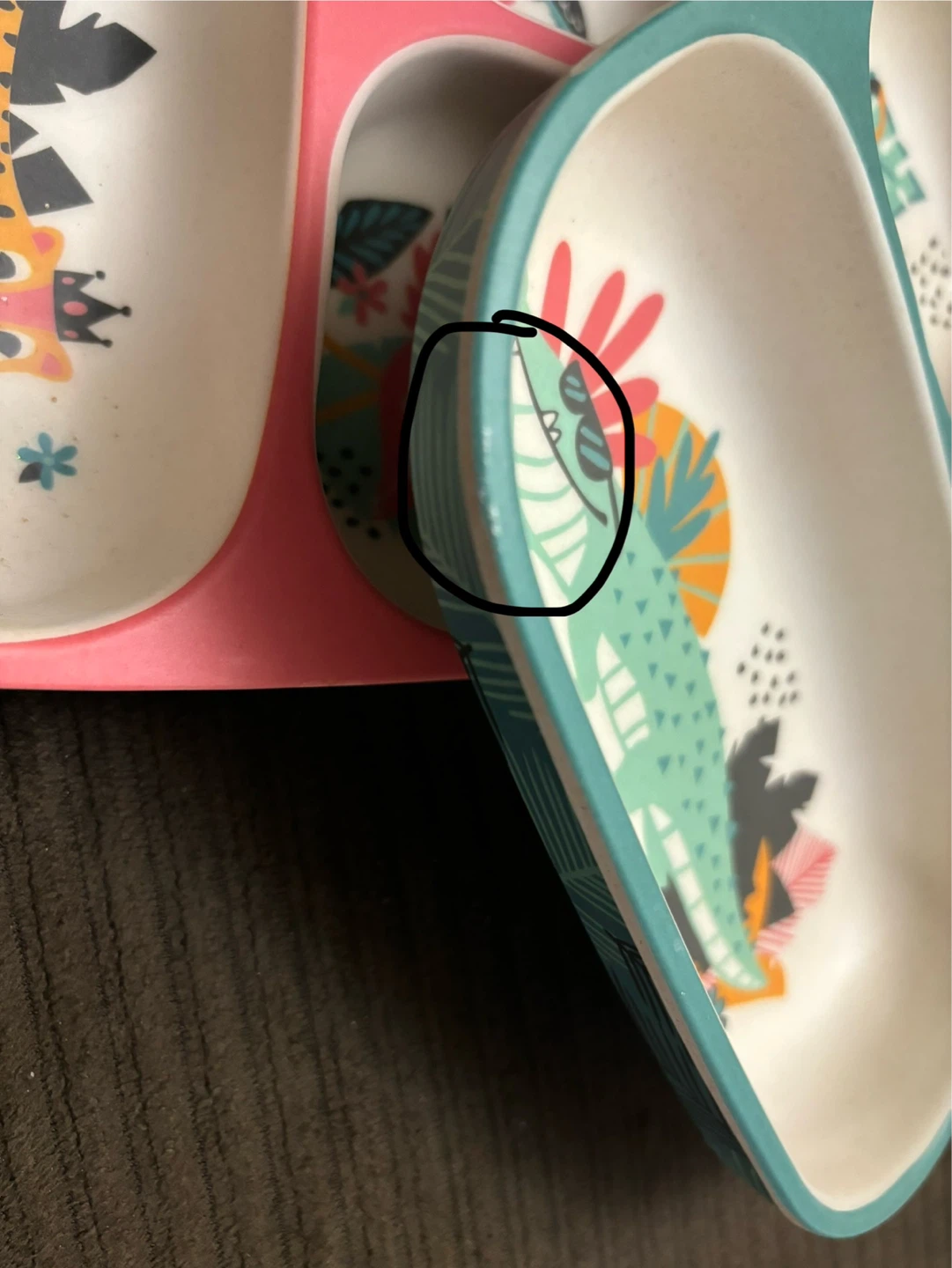 Kids Bamboo Divided Plate Set - photo 3
