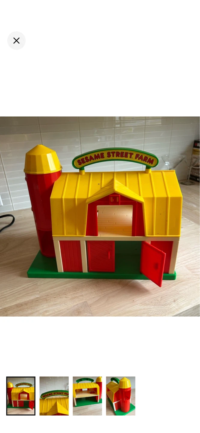 Vintage Sesame Street Farm Playset Toy