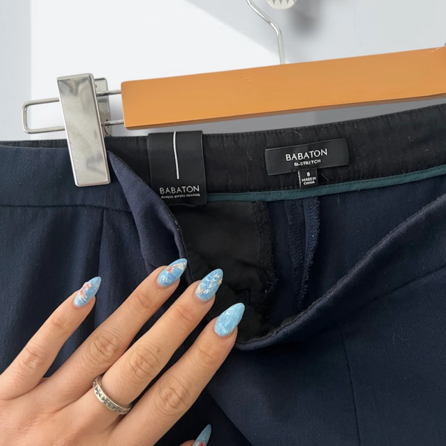 Aritzia Babaton Navy Blue Office Pants Size 6 BRAND NEW - photo 3