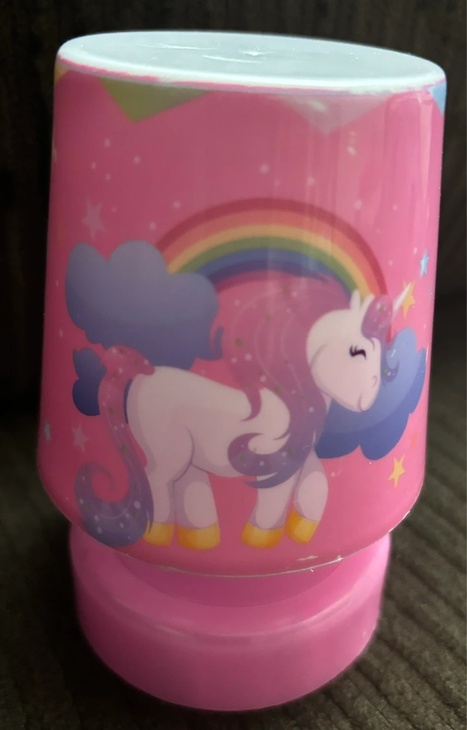 Pink Unicorn Rainbow night light
