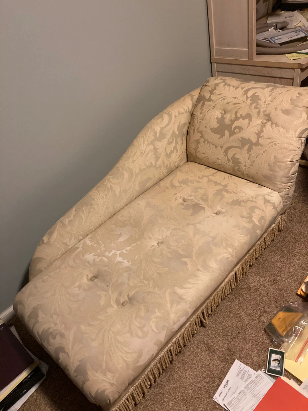 Twin Bed Frame with Drawers and Chaise Lounge Set - photo 5