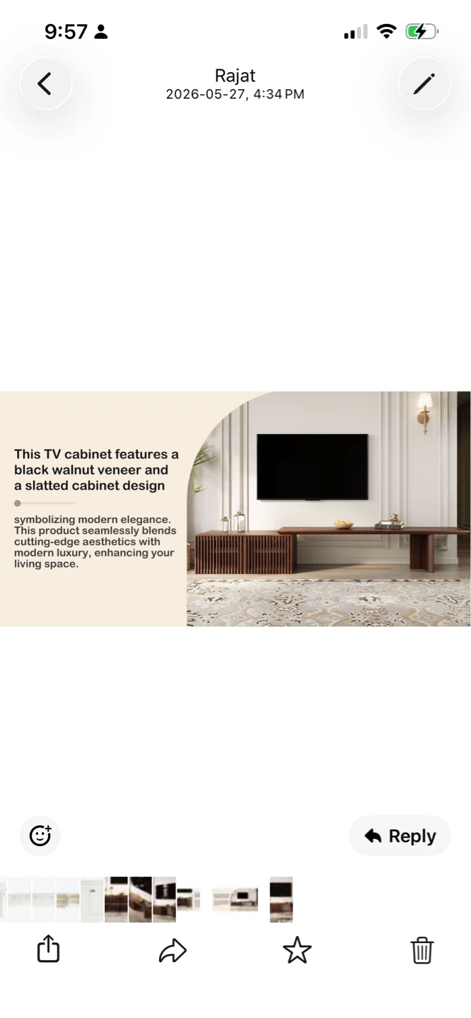 New Modern TV stand (extendable) with storage cabinet - photo 5