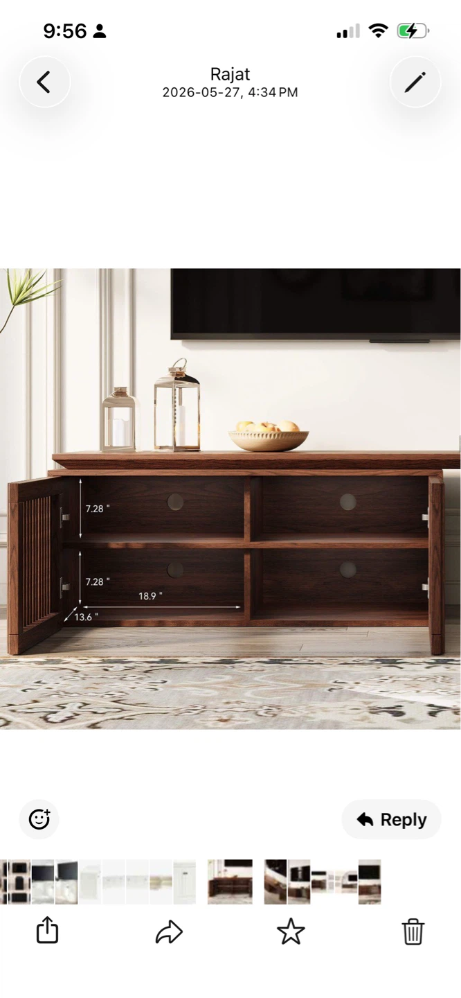 New Modern TV stand (extendable) with storage cabinet - photo 4