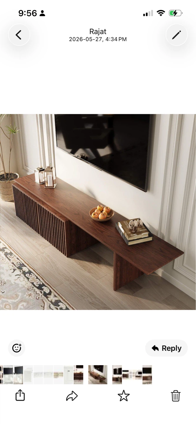 New Modern TV stand (extendable) with storage cabinet
