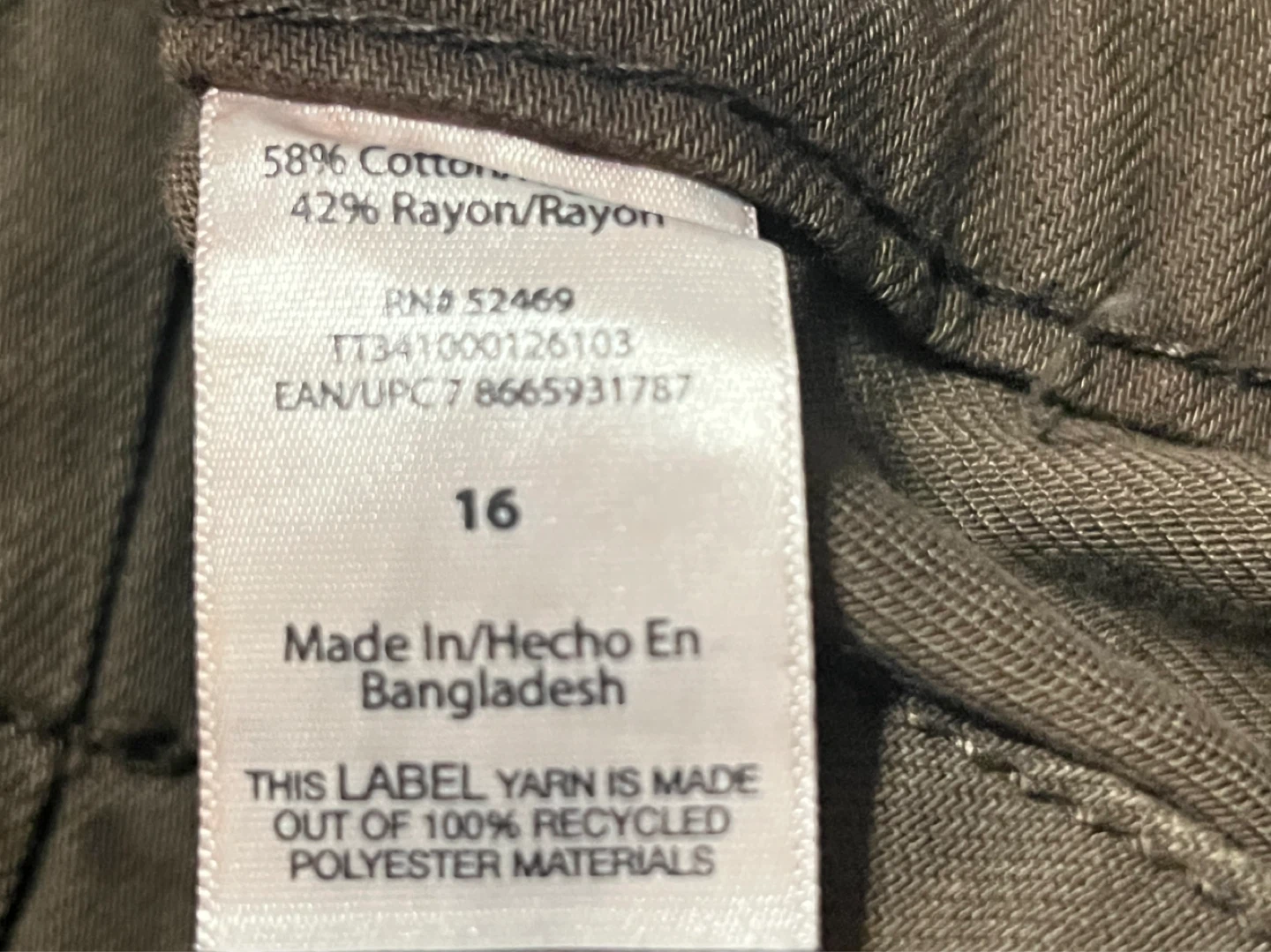 Time and Tru High Rise Wide Leg Pants Size 16 Brown - photo 3