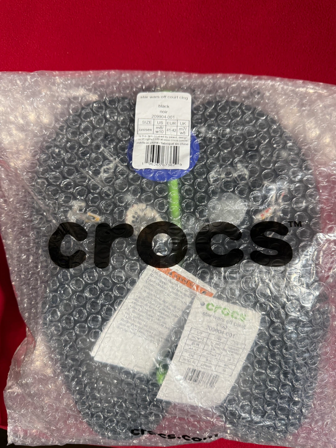 Crocs Star Wars Off Court Clog Black Size W10 M8 - photo 3