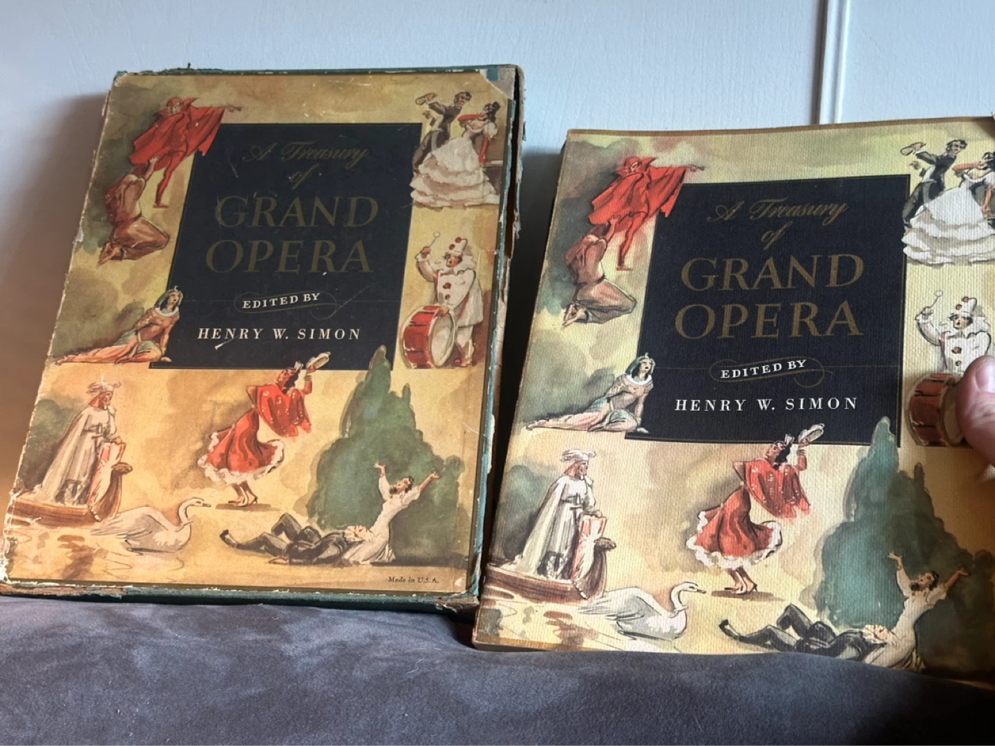 1946 "A Treasury of GRAND OPERA" 1st Ed Henry W. Simon