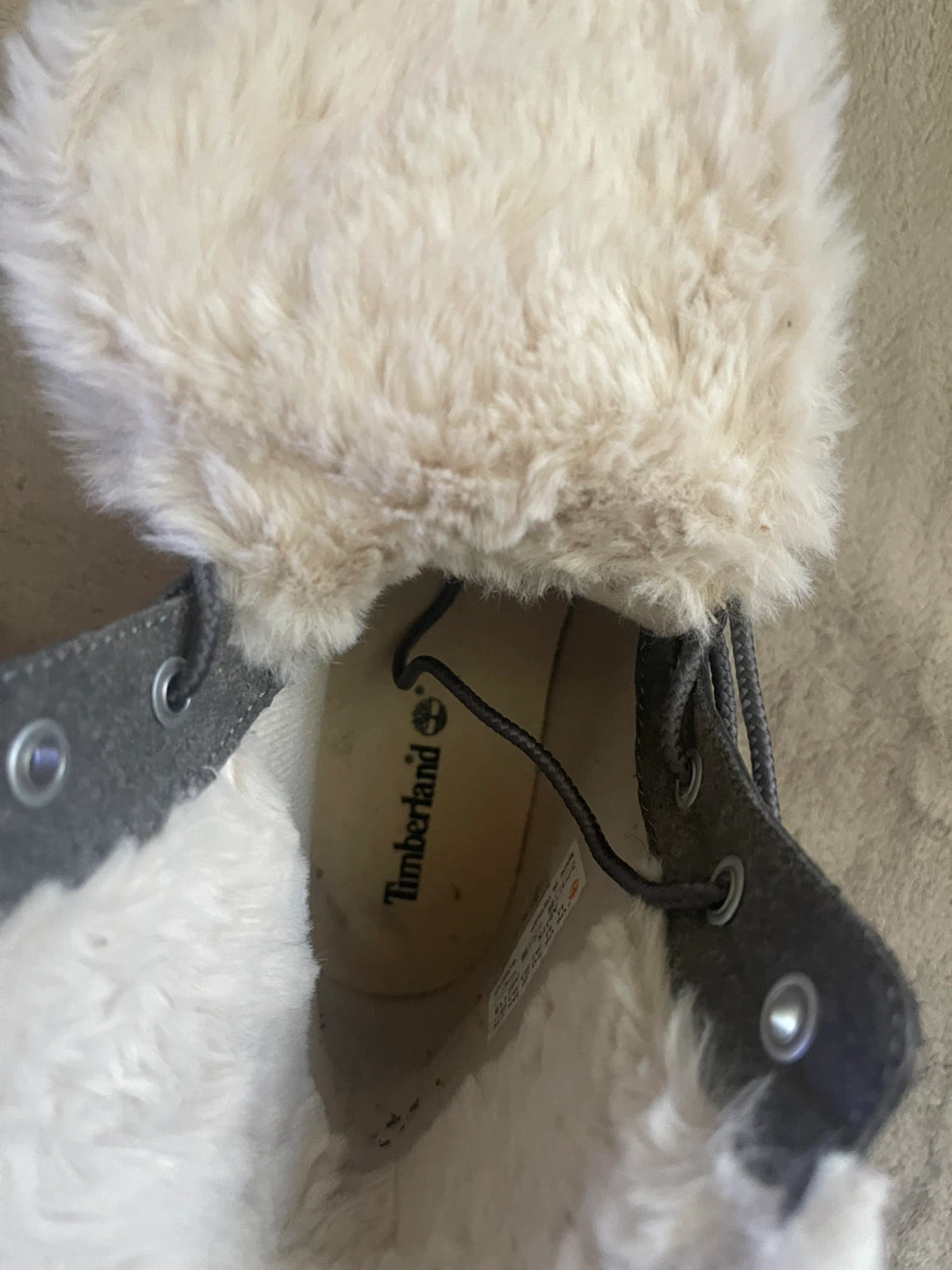 Timberland Women's Grey Fur Lined Boots Size 8.5 - photo 4