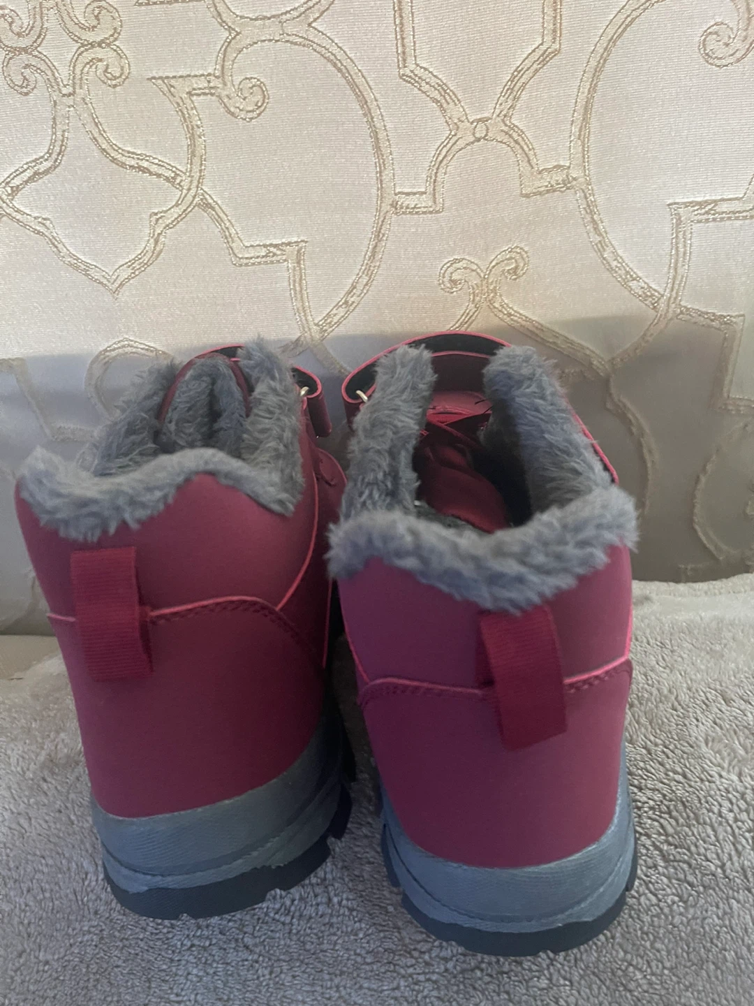 Women's Burgundy Winter Boots - photo 3