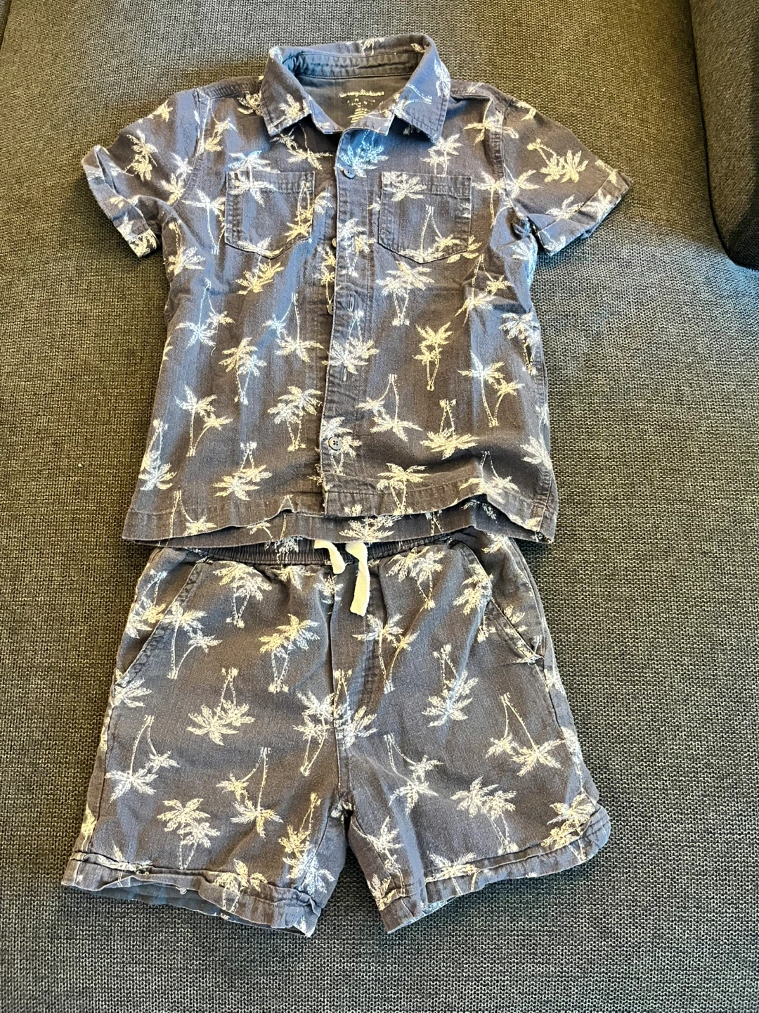 Tommy Bahama Kids Palm Tree Shirt and Shorts Set