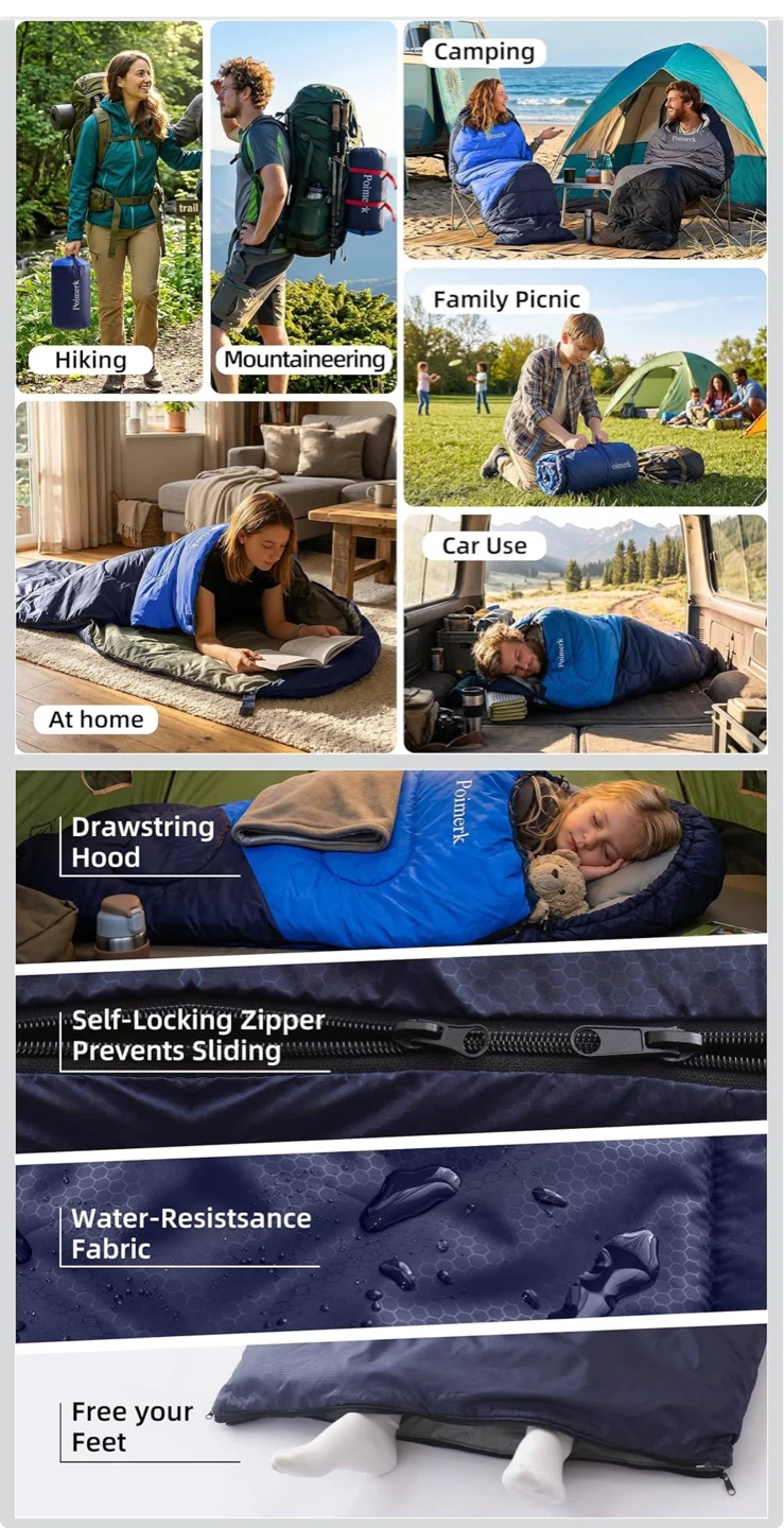 Sleeping Bags for Adults Cold Warm Weather - photo 2
