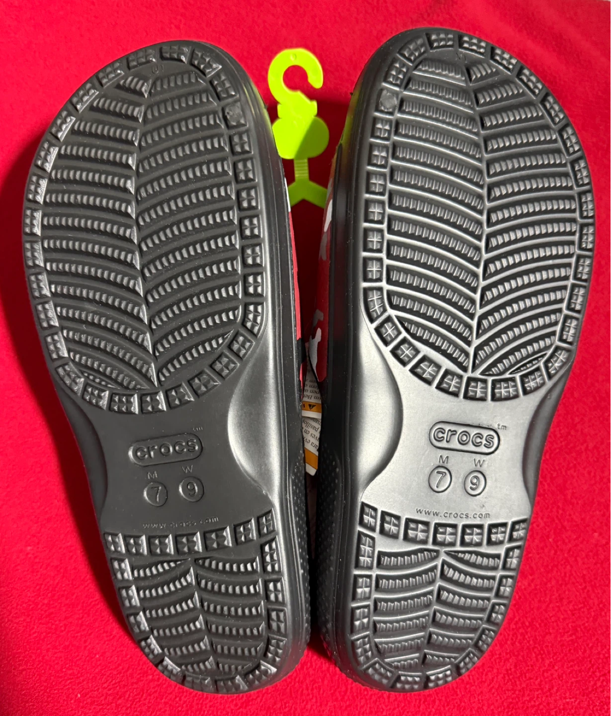 Crocs Classic Printed Camo Slide Sandals Red Camo Size M7/W9 - photo 3