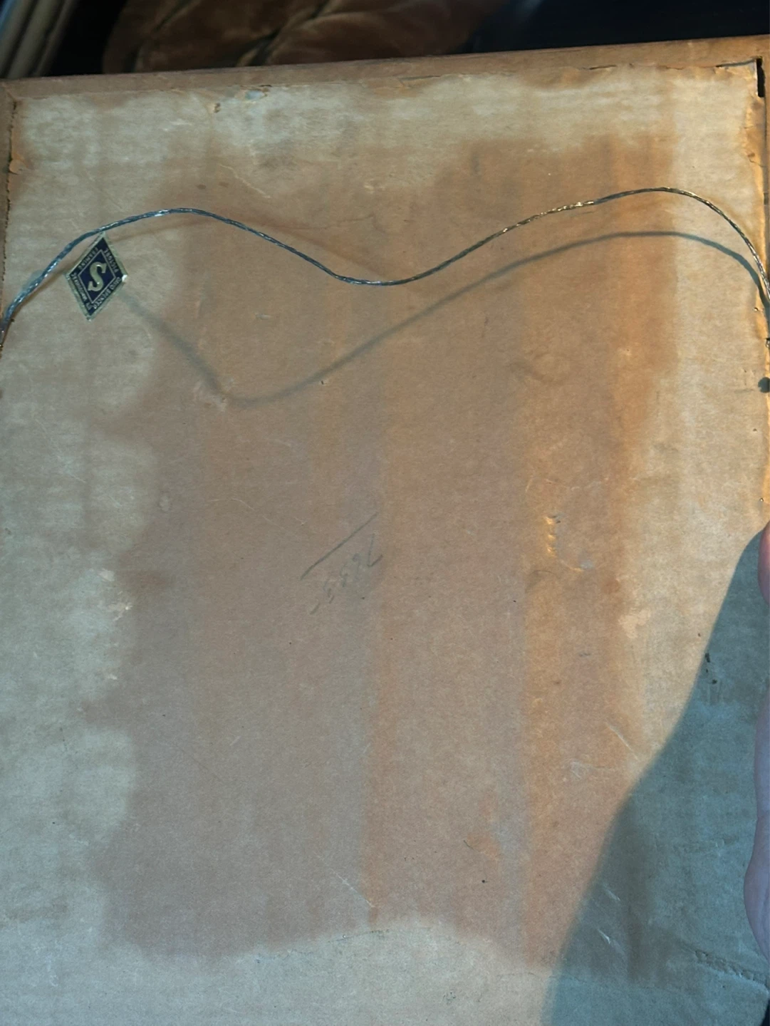 Antique Portrait of a blonde woman titled “ silence” - photo 3
