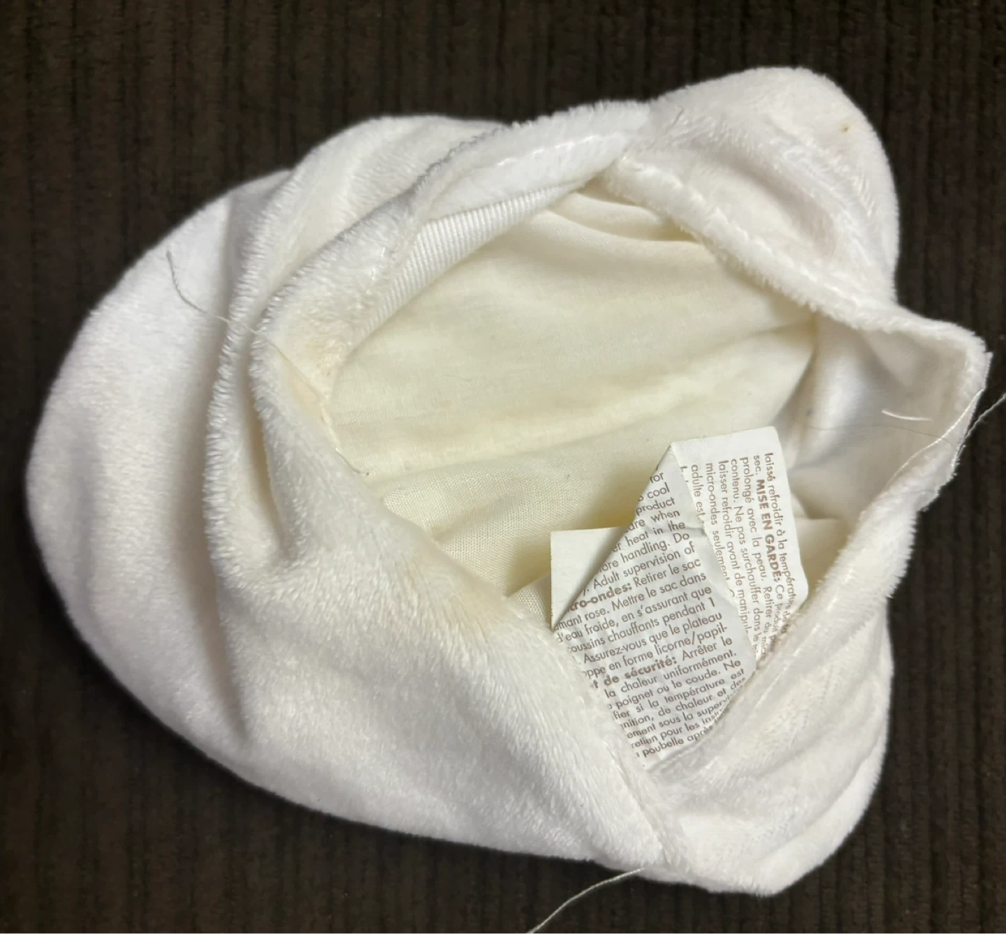 White Plush Unicorn hand warmer - photo 2
