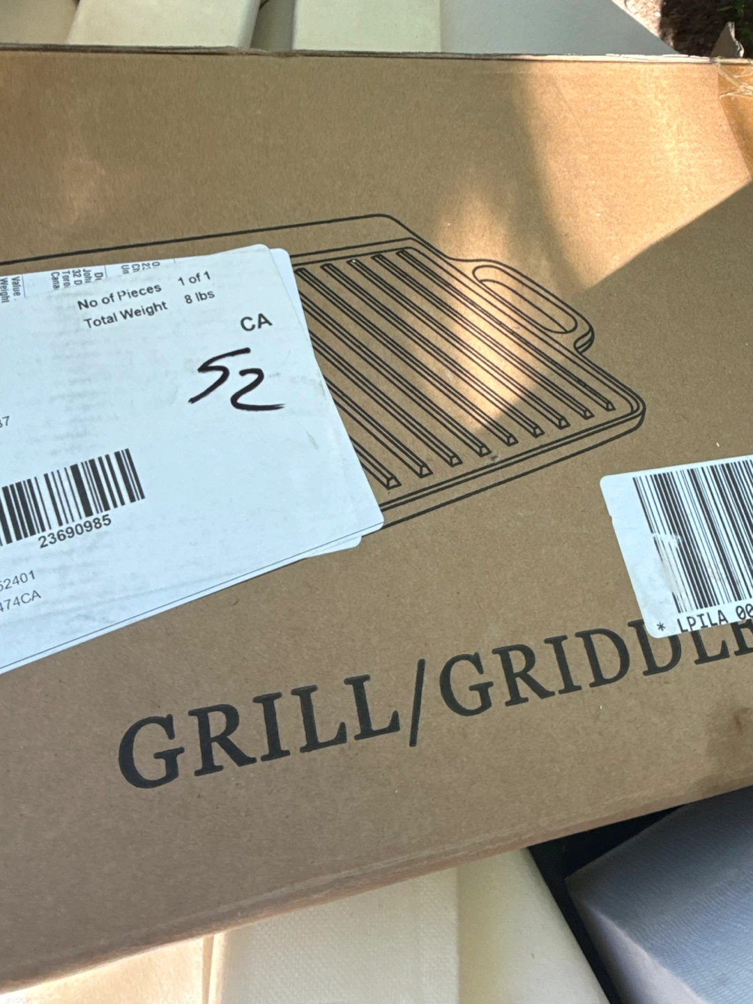 Griddle pan