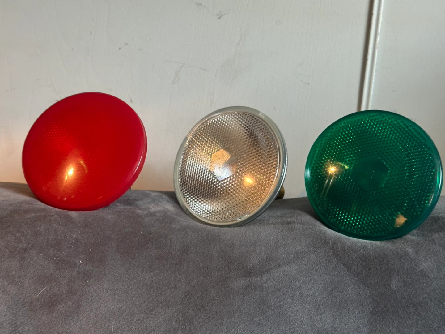 Set of 3 flood lights