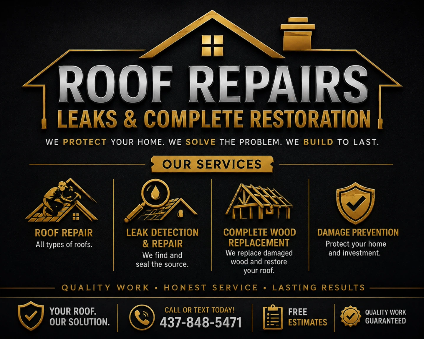 Roof Repairs, Leaks & Complete Restoration Services