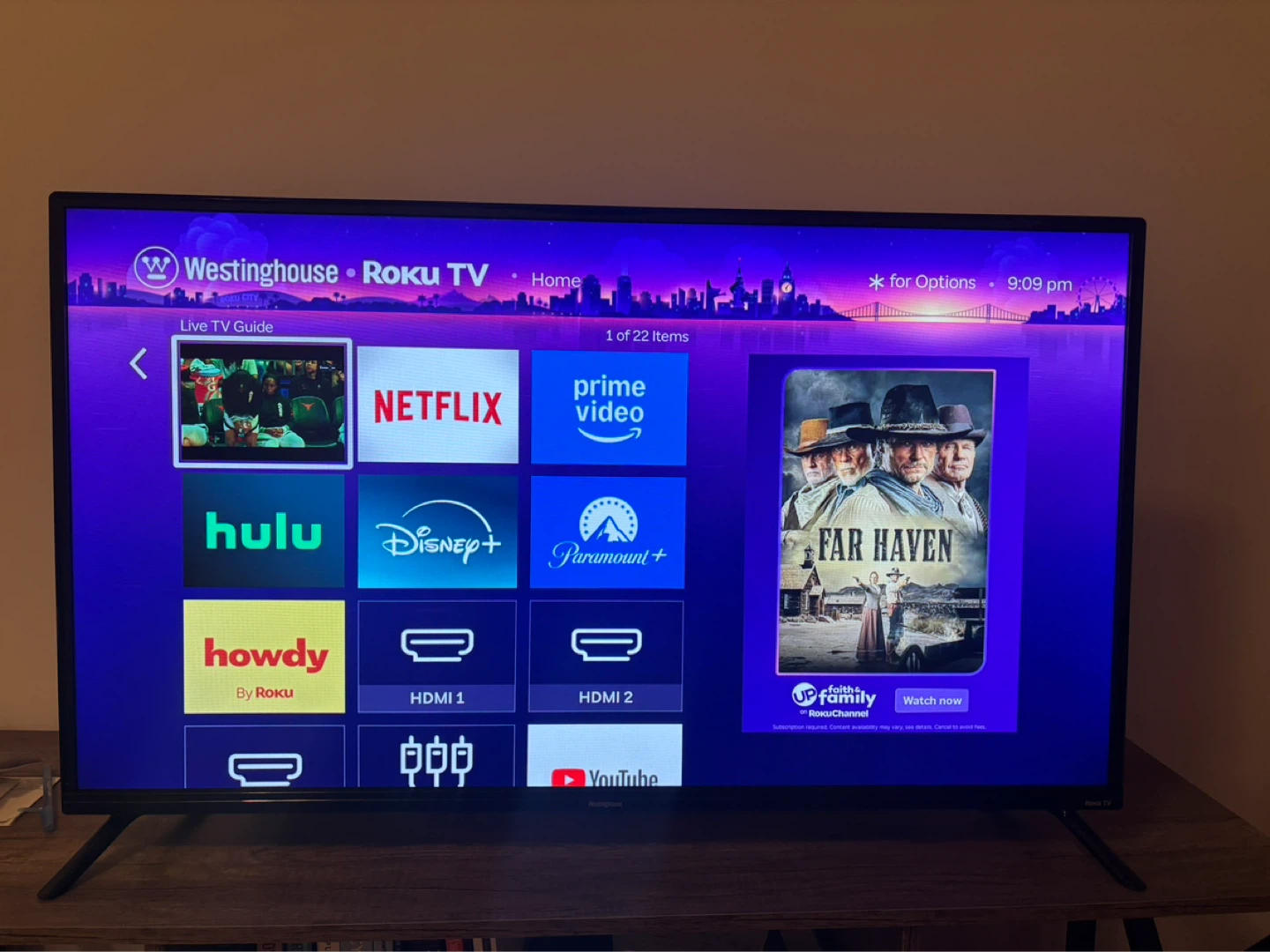 Westinghouse Roku TV 42 inch