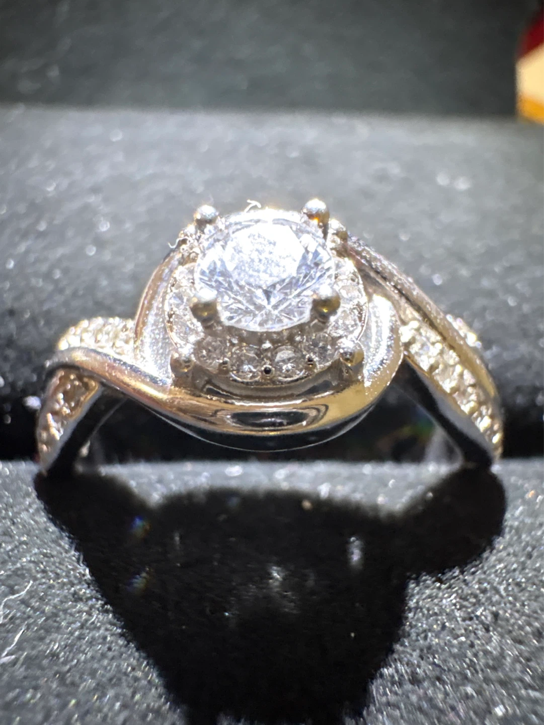 Sparkling Moissonite Ring in sterling silver - photo 2