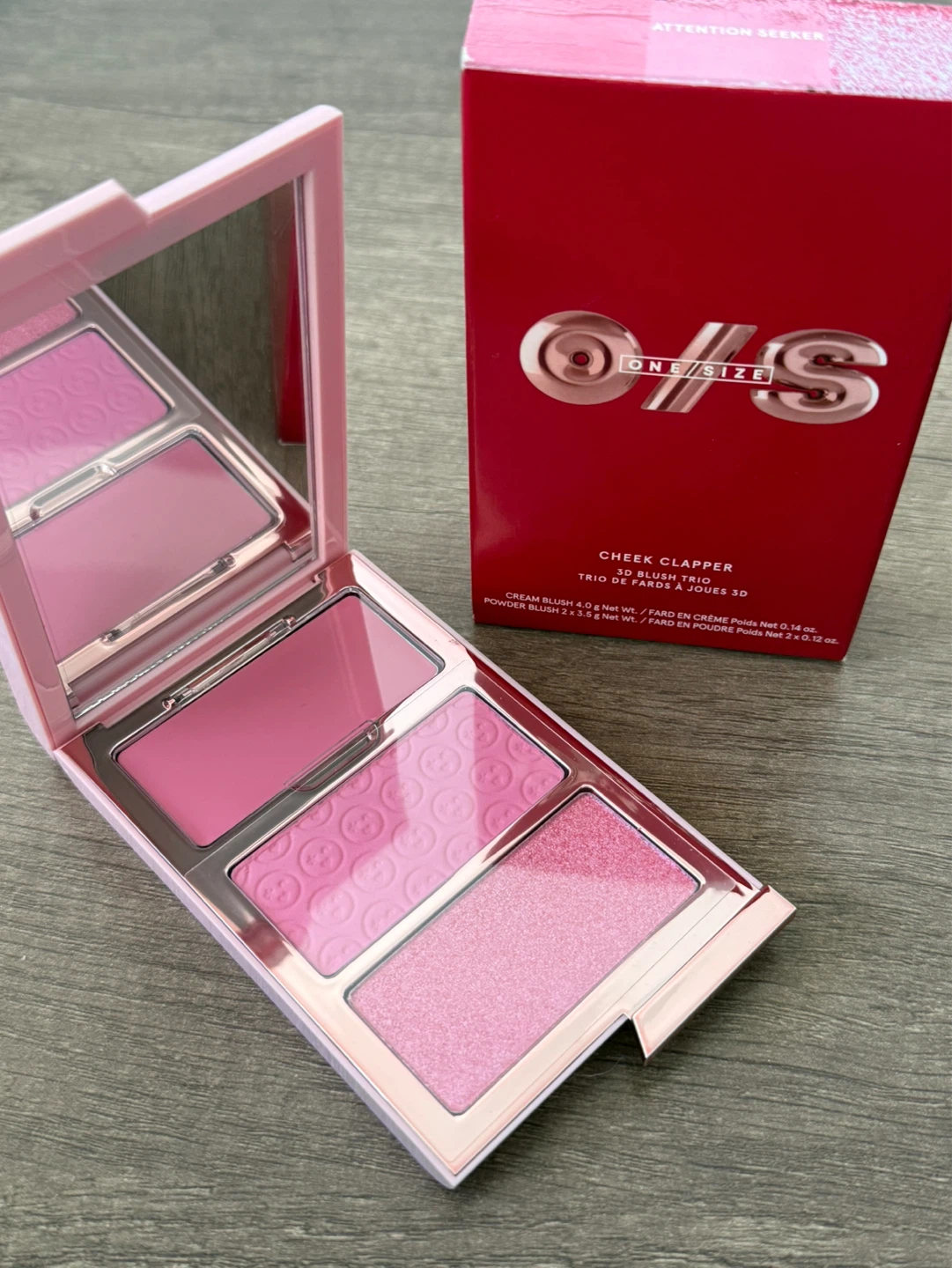ONE/SIZE Attention Seeker Cheek Clapper 3D Blush Trio Palette