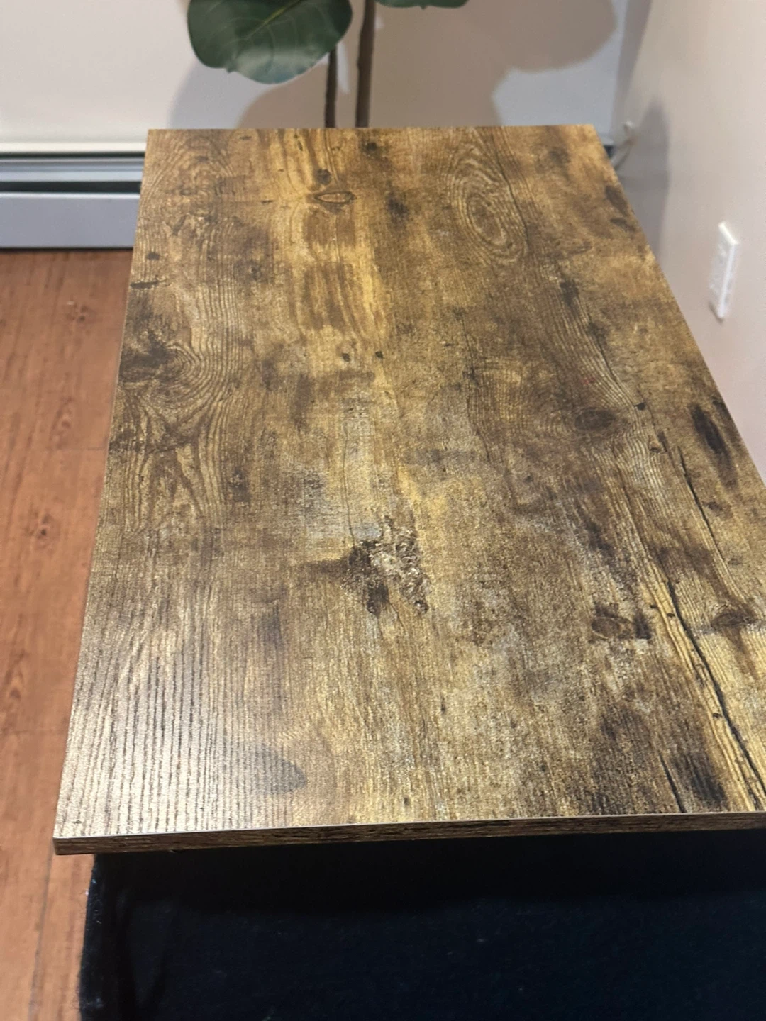 Rustic Wood Desk with 2 Fabric Drawers - photo 4