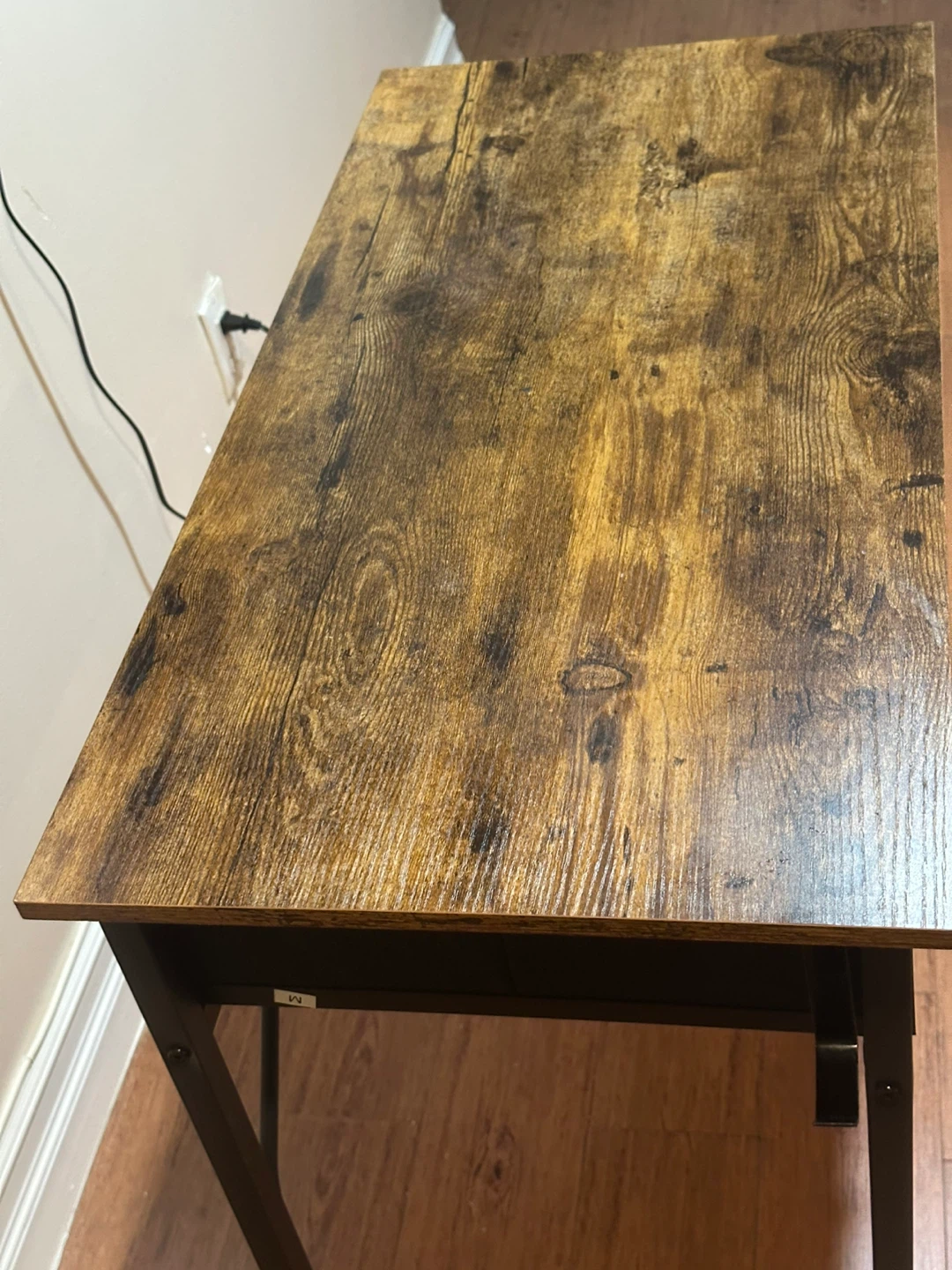 Rustic Wood Desk with 2 Fabric Drawers - photo 5
