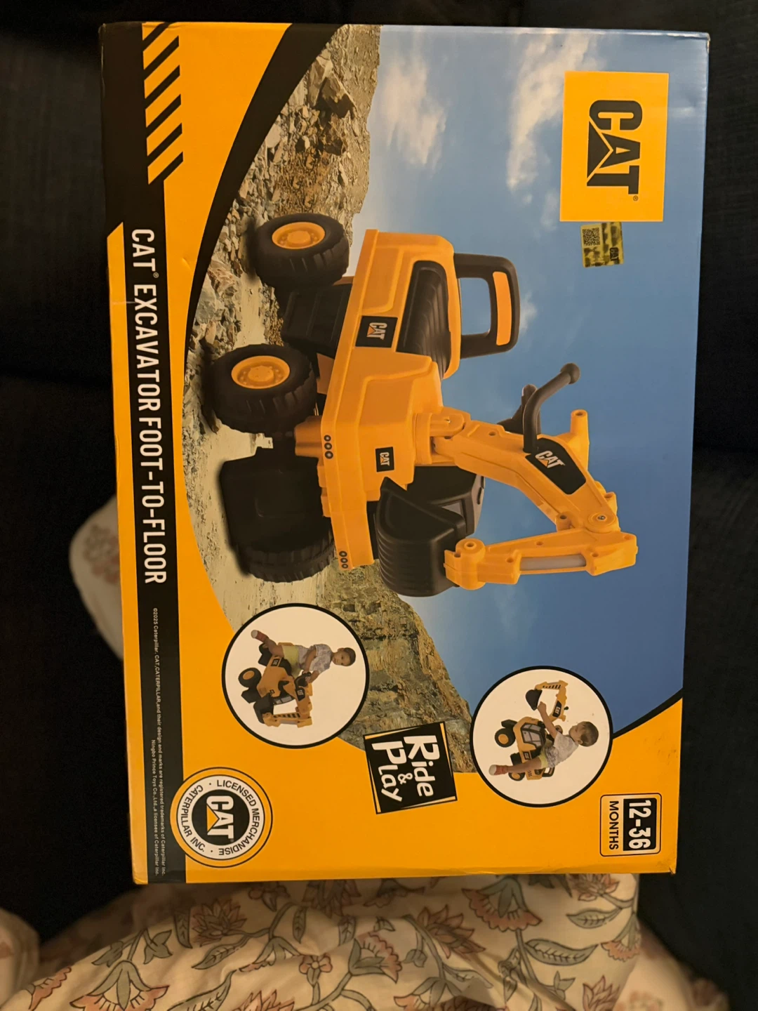 CAT Excavator Foot-to-Floor Ride On Toy