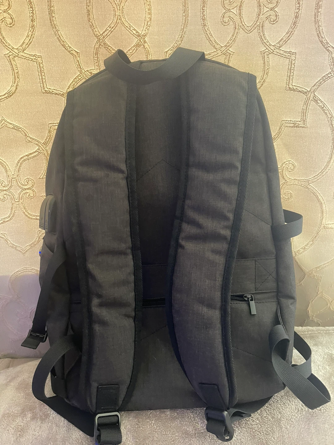 Tzowla Dark Grey Backpack with USB Charging Port - photo 2