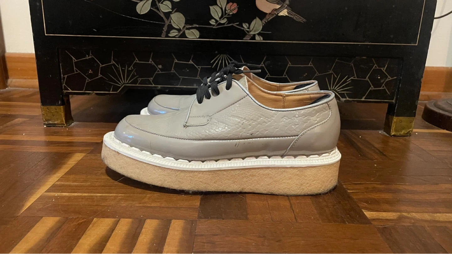Purified x George Cox patent leather python creeper shoes - photo 2